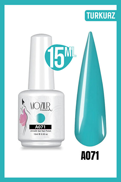 MOZIUR Kalıcı Oje Uv Led A071 (MAVİ SERİSİ) 15 ml