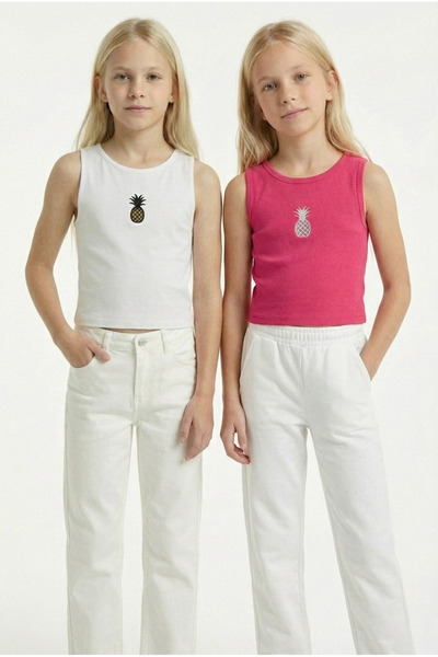 Kyron Devojčin set od Pamuk komada tkanine od 2 Skraćeni kroj - različite boj...