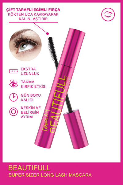 Catherine Arley Beautiful Super Sizer Long Lash Siyah Maskara