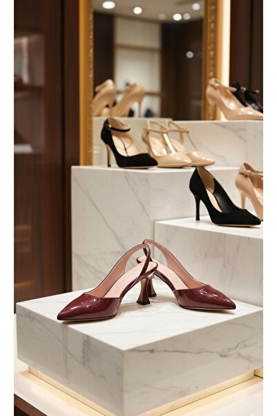 37Numara STILETTO MARE NUMĂR 41-42-43-44- PELERĂ ROȘU CLARET