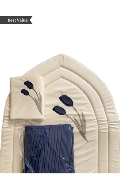 Art Comfort طقم صلاة نسائي فاخر مع شرشف صلاة وسجادة مبطنة بحشوة إسفنج | زهرة ...