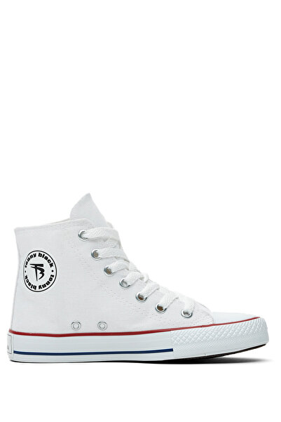 Tonny Black Çocuk Unisex Beyaz Rahat Kalıp Uzun Sneaker
