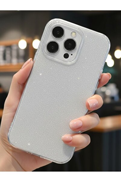 halkhouse iPhone 14 Pro Max Kılıf Premium Simli Göz Alıcı Darbe Emici Kamera ...