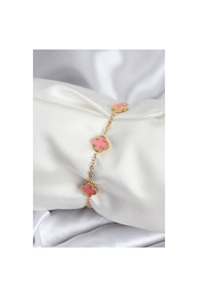 Clariss سوار نسائي من الفولاذ 316L باللون الذهبي الوردي بيبي بوي يوكانا - TJ-...