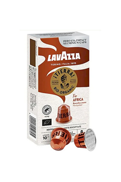 LavAzza Tierra Bio For Africa - capsule de aluminiu compatibile Nespresso, 10...