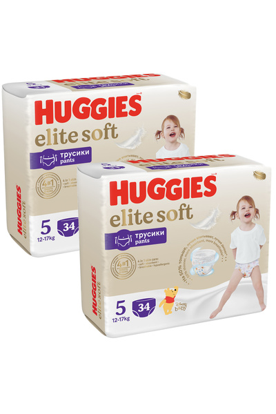 Huggies Pachet Extra Care Pants, Mărimea 5 (12-17 kg), 68 bucăți