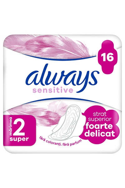 Always Pachet Sensitive Super Duo, 16 bucăți