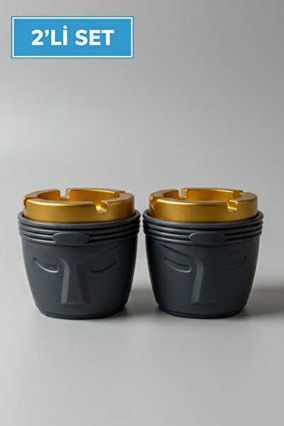 LE PARİS Набір з 2 декоративних без запаху попільничок з фігурками - сучасний...