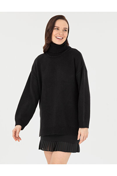 Pierre Cardin Siyah Oversize Kazak 50290574-VR046