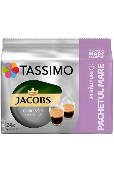tassimo Capsule de cafea Jacobs Espresso Ristretto, 24 capsule (24 x 50 ml), ...