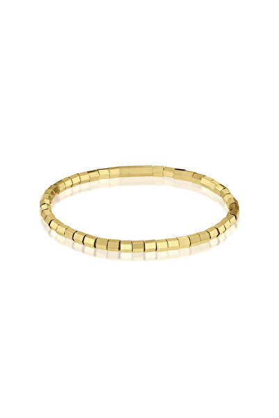 MOSV Stretchy Bracelet Made of 18 KT Gold, Different Sizes