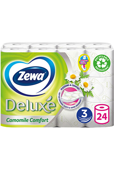 Zewa Hârtie igienică Deluxe cu mușețel, 3 straturi, 24 role