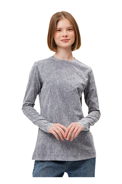 Mod Kids Tricou cu mânecă lungă Damski 100% Bawełna Stonewash Luźny Krój Rozm...