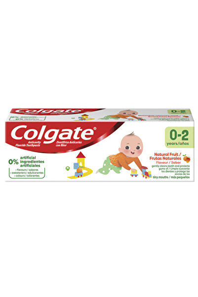 Colgate Pastă de dinți pentru copii 0-2 ani, aromă de fructe, 50 ml, protecți...