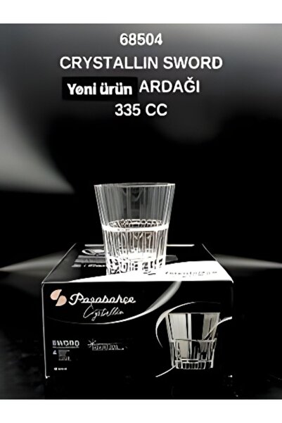 Paşabahçe 68504 كريستالين سورد كام 4 قطع 335 سي سي كوب ويسكي للمشروبات المائي...