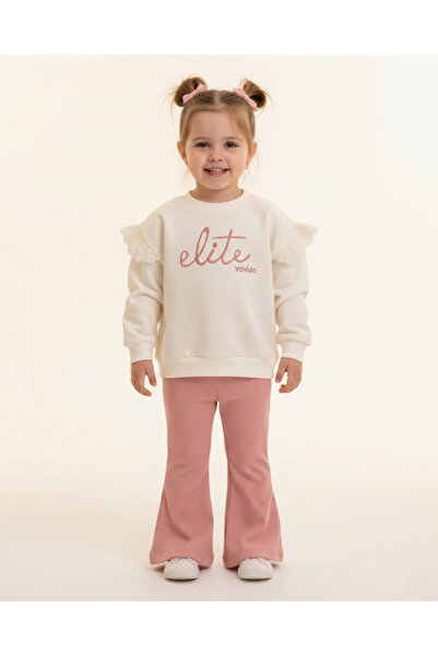 voyyo kids baby Set de colanți supradimensionați pentru fete, cu croiala clop...