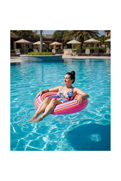 Altis Oyuncak Büyük Can Simidi 90 cm Çapında Çizgi Desenli Yetişkinler İçin B...