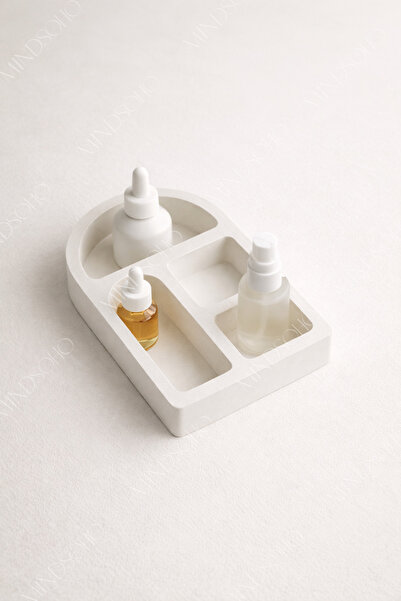 mindsoho Dekoratif Vernikli(wax) Kemerli Çekim Standı, Takı Tabağı | 20x14cm