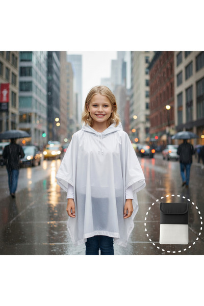 Boldy Dečji Oversize kroj d Sa kapuljačom kišni mantil - providni pončo kišni...