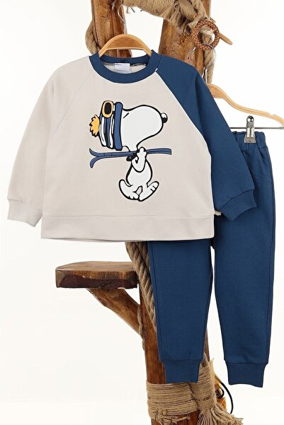 Miniwill Chlapecká souprava denních tepláků s potiskem Snoopy