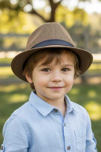 Aware Time 3-6 Yaş Çocuk Unisex Jackson Kovboy Fötr Şapka