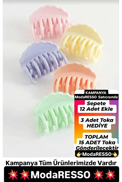 ModaRESSO Renkli KISKAÇ Mandal Toka - 6 cm