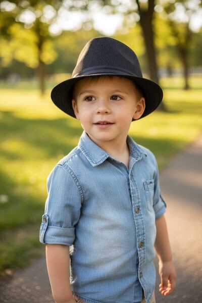 Aware Time 3-6 Yaş Çocuk Unisex Jackson Kovboy Fötr Şapka