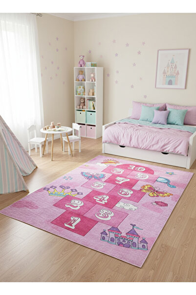 ALLGELSİN Yıkanabilir Kaymaz Taban Çocuk odası Halısı Üç Farklı Ölçü Seçeneği...