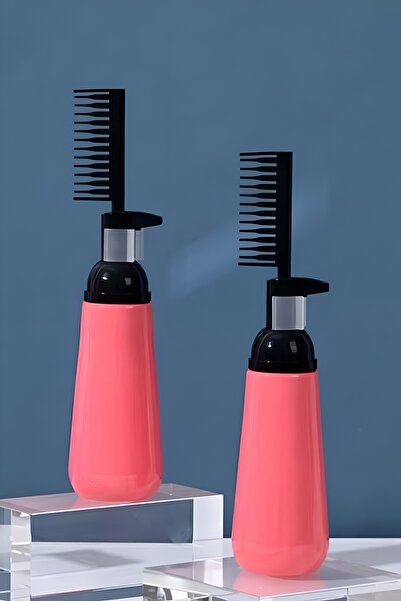 HİROS'H Taraklı Saç Boyama Şişesi Bakım Kremi Yağı Ve Şampuan Uygulama Şişesi