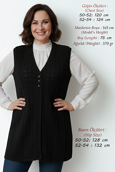 Laden Knitwear Plus Size Women's Seasonal Lycra Spring Mother Mercerized Blac...