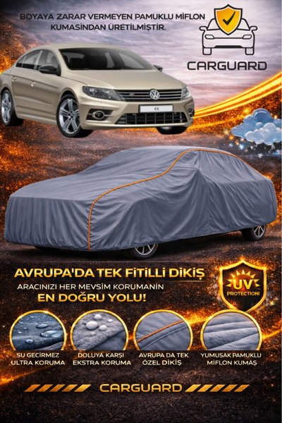 CarGuard Volkswagen VW CC Uyumlu Lüks Araba Brandası Miflonlu Oto Branda Çadı...