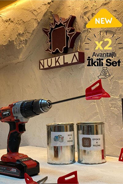 Serengeti Şarjlı Matkap Uyumlu Karıştırıcı Uç – Epoxy, Boya, Taş Tozu ve Alçı...