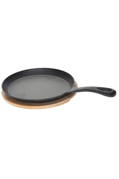 Excellent Houseware Tapas frying pan, oval, cast iron, 24 x 18 x 3.8 cm