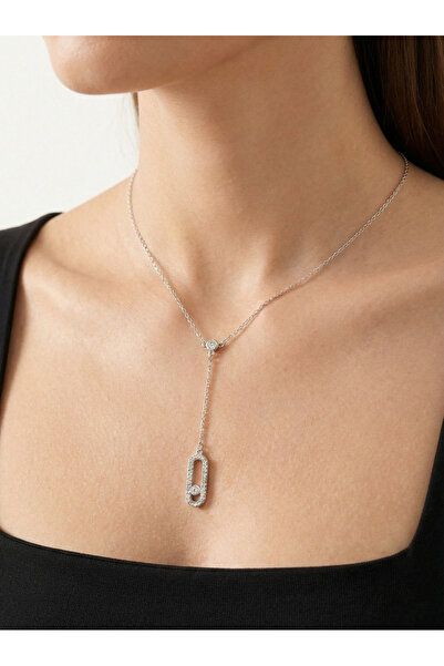 İris Jewelrys Çelik Elise Silver Kolye