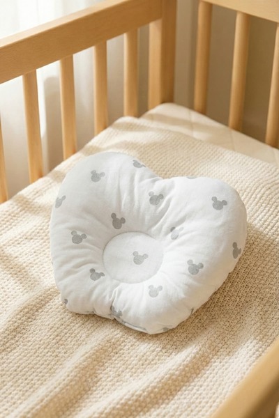 Öztürk Ortopedik Düz Kafa Yastığı – %100 Pamuk Yenidoğan Bebek Baş Destekleyi...