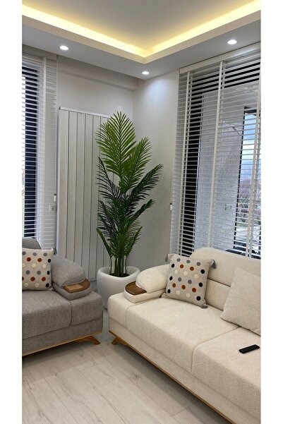 İremÇiçekçilik 210 Cm 18 Yaprak Saksıda Areka Yapay Ağaç Yapay Çiçek Salon Bi...