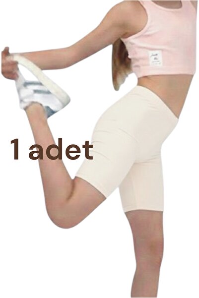 TAMGÜN Kız Çocuk Kısa Tayt Şort – Pamuklu Likralı Spor Voleybol Günlük Etek A...