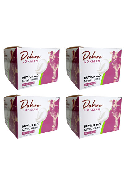 Dehre Lokman Kuyruk Yağlı Lanolin Masaj Kremi 90 gr X 4 Adet(Diz,Bel,Sırt,Boy...