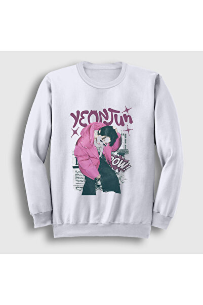 Presmono Unisex White Yeonjun Tomorrow X Together Sweatshirt 600311Tt