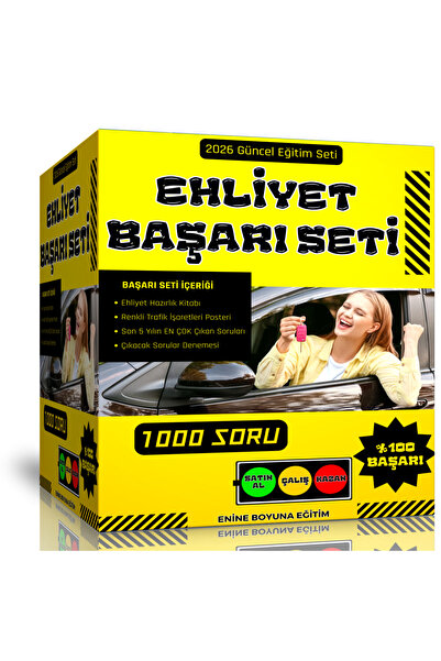Enine Boyuna Eğitim 2025 Ehliyet Başarı Seti (BÜYÜK BOY)