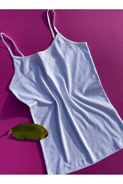 VicTroy تي شيرت نسائي من القطن والليكرا مضلع قطعة واحدة باللون الأبيض بحزام ح...