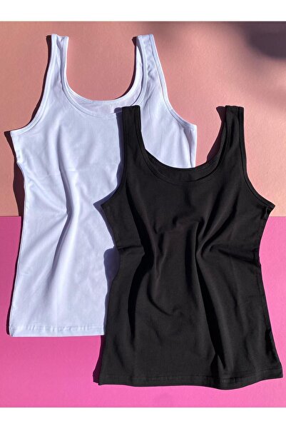 VicTroy Black and White 2-Piece Classic Cotton Athlete Set