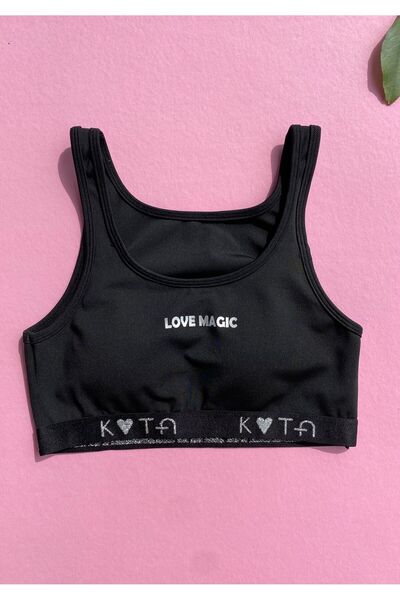 VicTroy Black Color Diving Fabric Undershirt with Detachable Pad Thick Strap ...