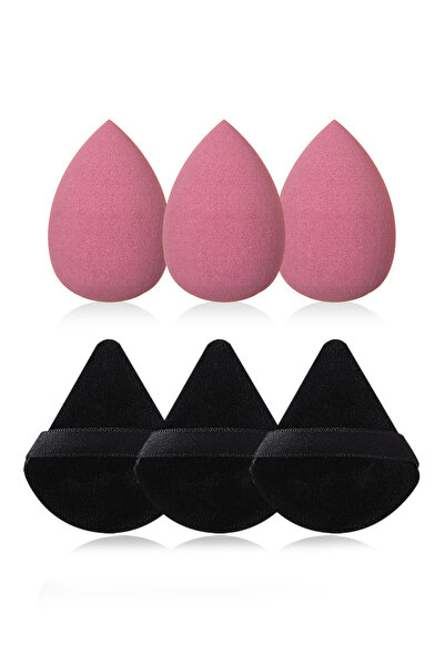 Choice 6pcs 19PCS set of 12 makeup brush sets +3pcs triangular powder puff +3...