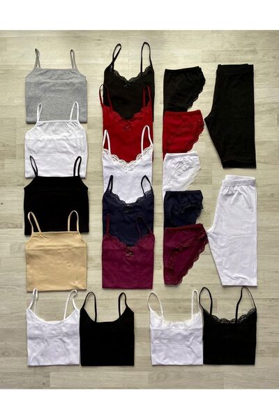 VicTroy Cele mai vândute-20 bucăți, dantelă pentru femei Dowry Tank-chiloți-b...