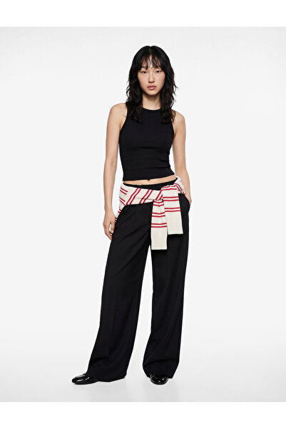 Koton Slim Fit Sleeveless Halter Neck Blouse