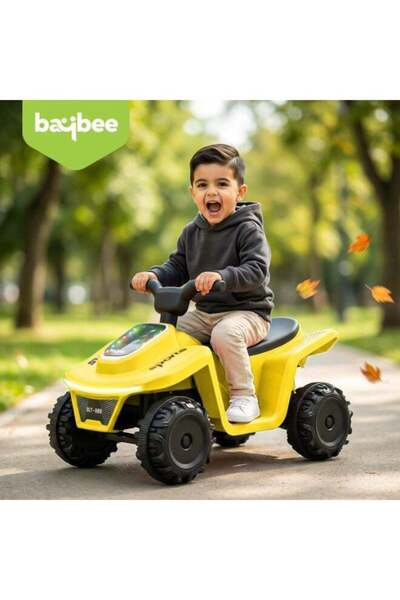 BAYBEE Giddy ATV Electric Bike for Kids | Rechargeable Electric Ride-On with ...