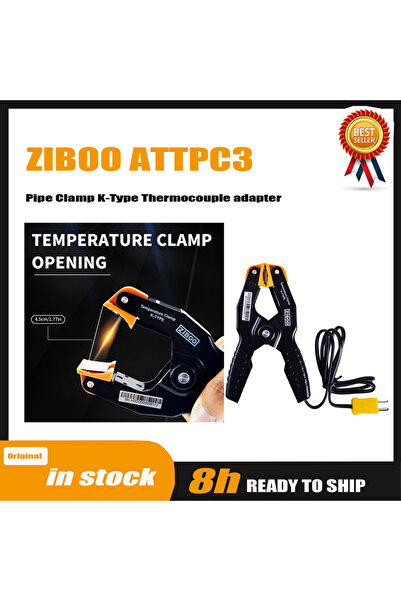 Choice مقياس حرارة من النوع K من زيبو ATTPC3 69140، مشبك قياس درجة حرارة الأن...