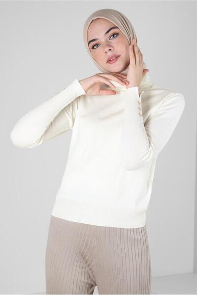 Alvina Pulover tricotat cu guler 44051