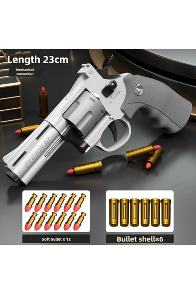 Choice مسدس سهام ماغنوم ZP5 357 رمادي اللون بطول 23 سم، أوتوماتيكي، يعمل بالس...